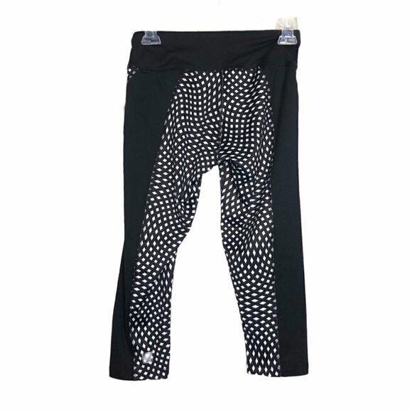𝅺nwt - LULAROE Jade capri leggings in black and white diamond pattern - Size XS - Picture 2 of 7